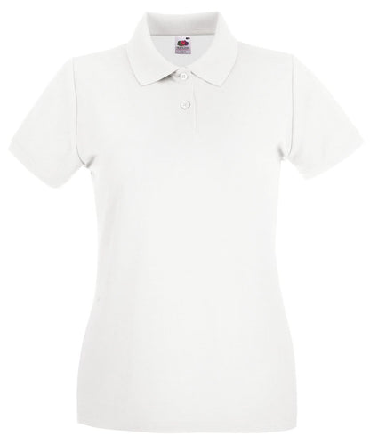 Ladies Premium Polo Shirt SS505 - White - Customisable Polos
