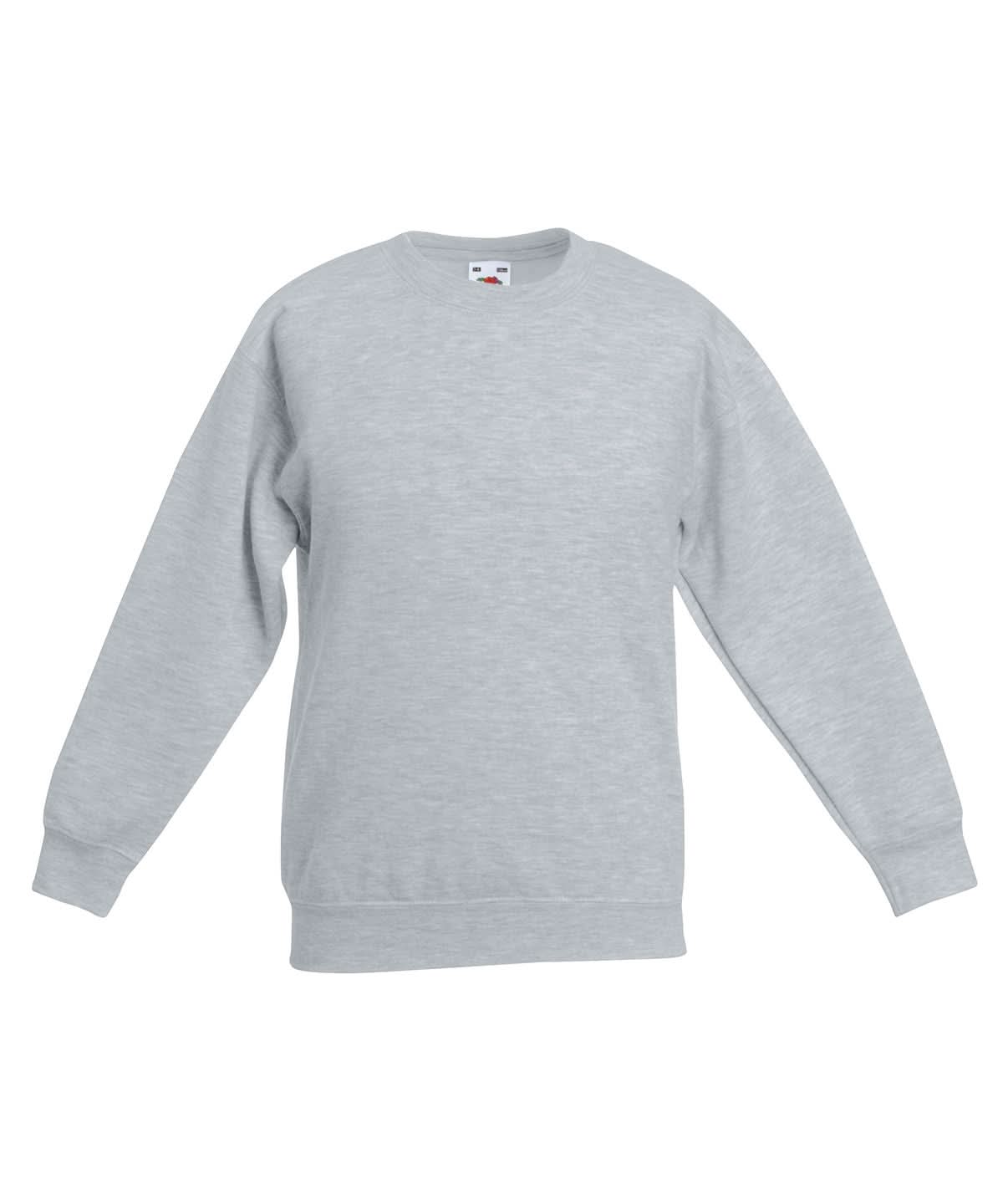 Kids Premium Set In Sweatshirt SS801 - Heather Grey - Customisable Sweatshirts