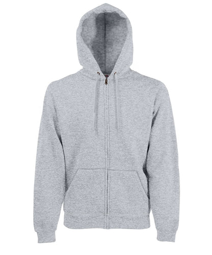 Premium 7030 Hooded Sweatshirt Jacket SS822 - Heather Grey - Customisable Jacket