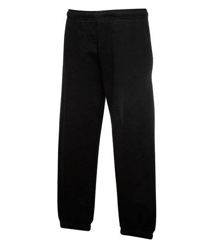 Kids Premium Elasticated Cuff Jog Pants SS823 - Black - Customisable Shorts