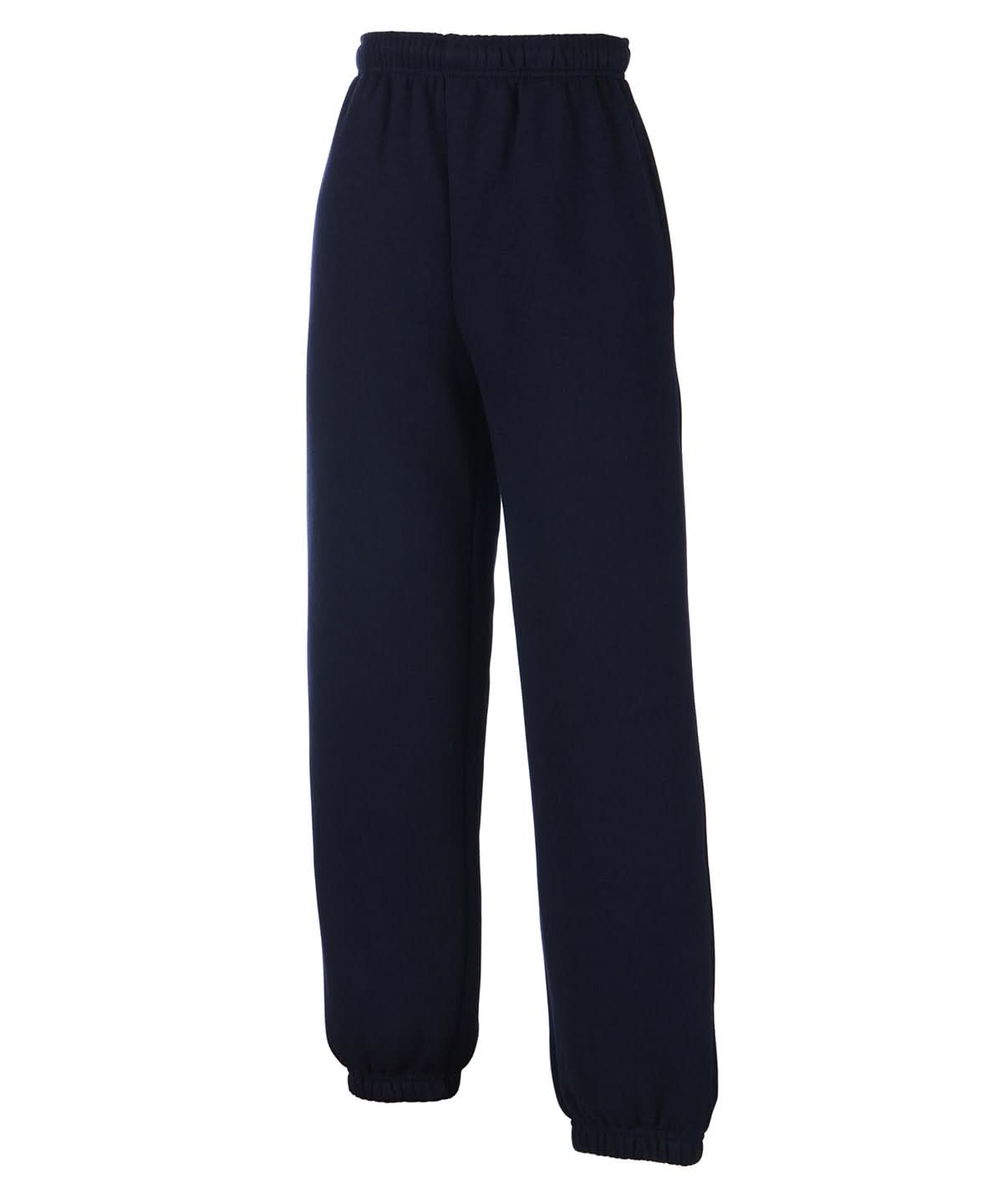 Kids Premium Elasticated Cuff Jog Pants SS823 - Deep Navy - Customisable Shorts