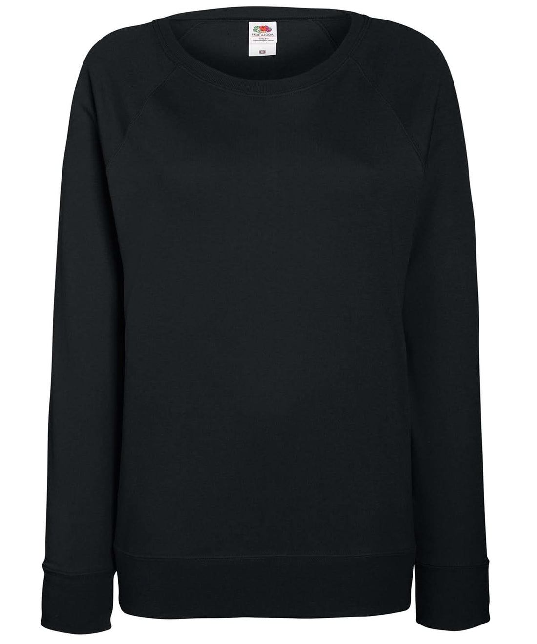 WomenS Lightweight Raglan Sweatshirt SS960 - Black - Customisable Sweatshirts