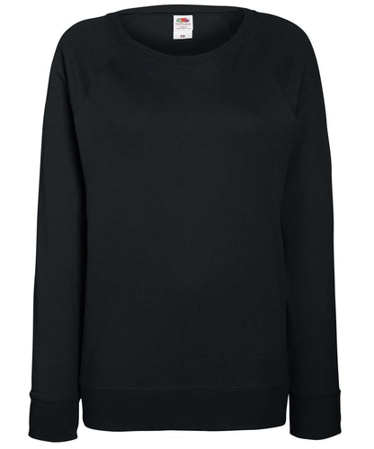 WomenS Lightweight Raglan Sweatshirt SS960 - Black - Customisable Sweatshirts