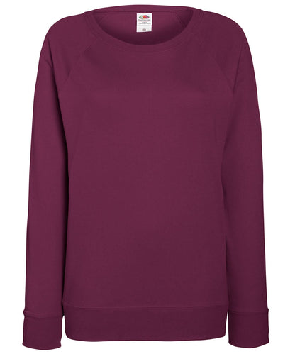 WomenS Lightweight Raglan Sweatshirt SS960 - Burgundy - Customisable Sweatshirts