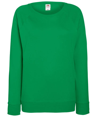 WomenS Lightweight Raglan Sweatshirt SS960 - Kelly Green - Customisable Sweatshirts