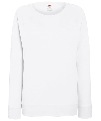 WomenS Lightweight Raglan Sweatshirt SS960 - White - Customisable Sweatshirts