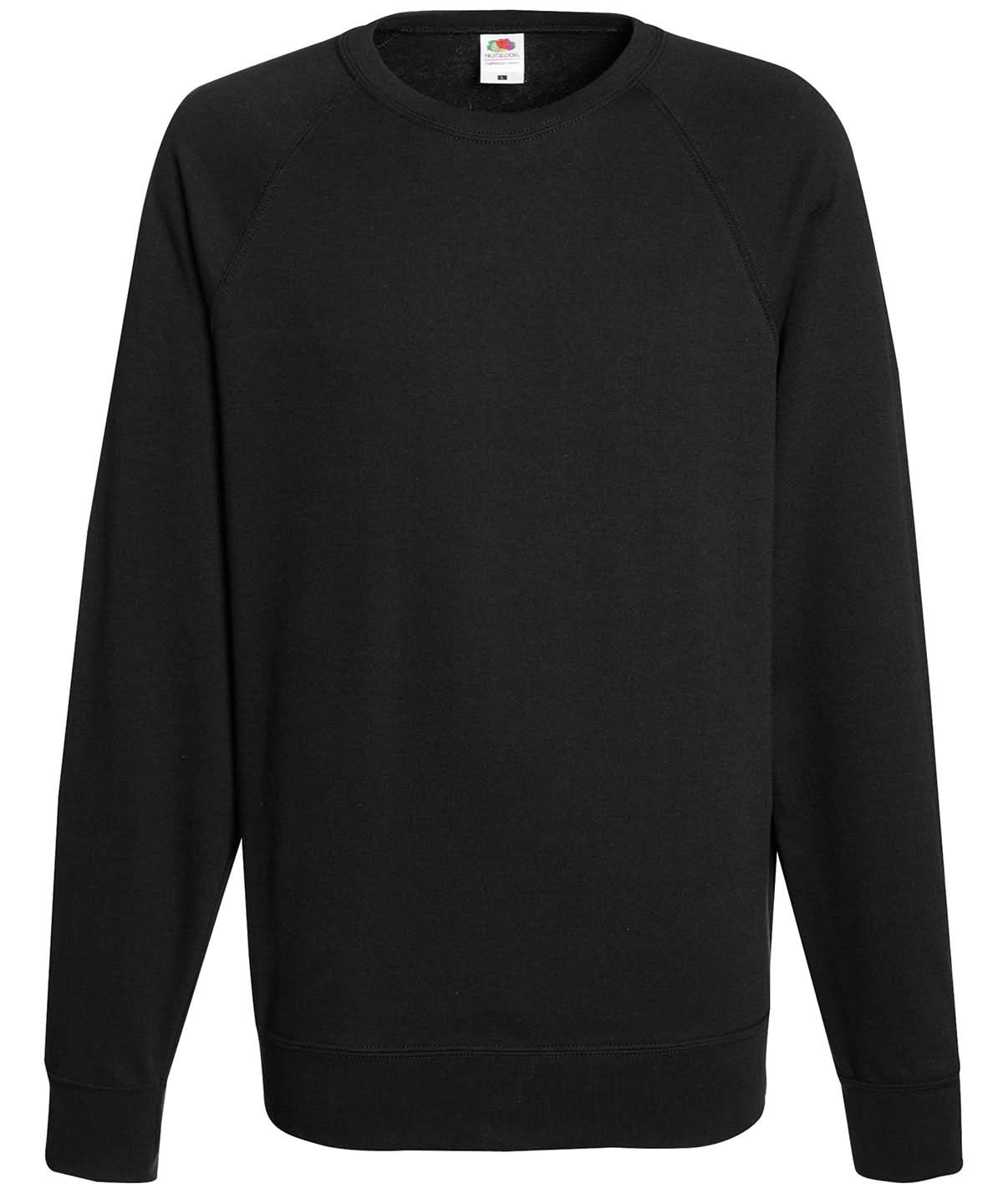 Lightweight Raglan Sweatshirt 62138 - Black - Customisable Sweatshirts