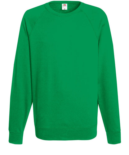Lightweight Raglan Sweatshirt 62138 - Kelly Green L - Customisable Sweatshirts