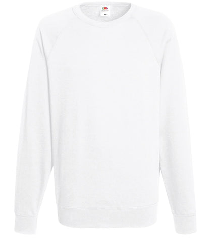 Lightweight Raglan Sweatshirt 62138 - White - Customisable Sweatshirts