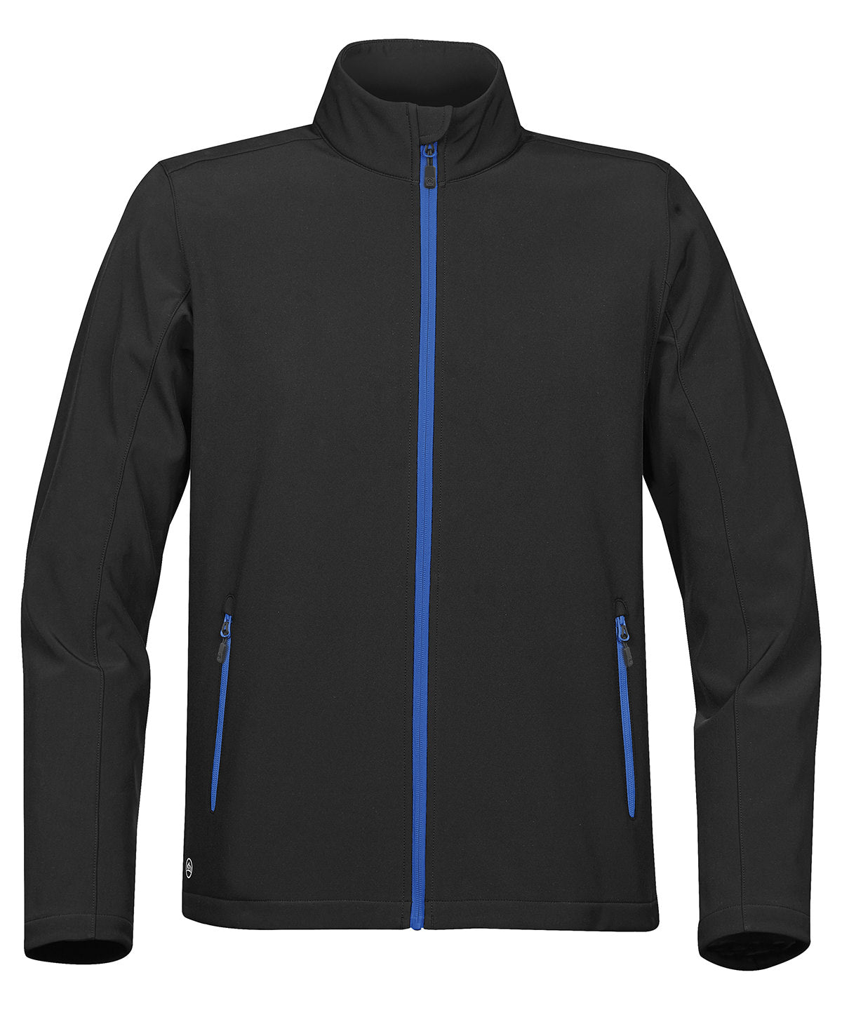 Mens Orbiter Softshell 1 - KSB-1 - Black Azure Blue - Customisable Jacket