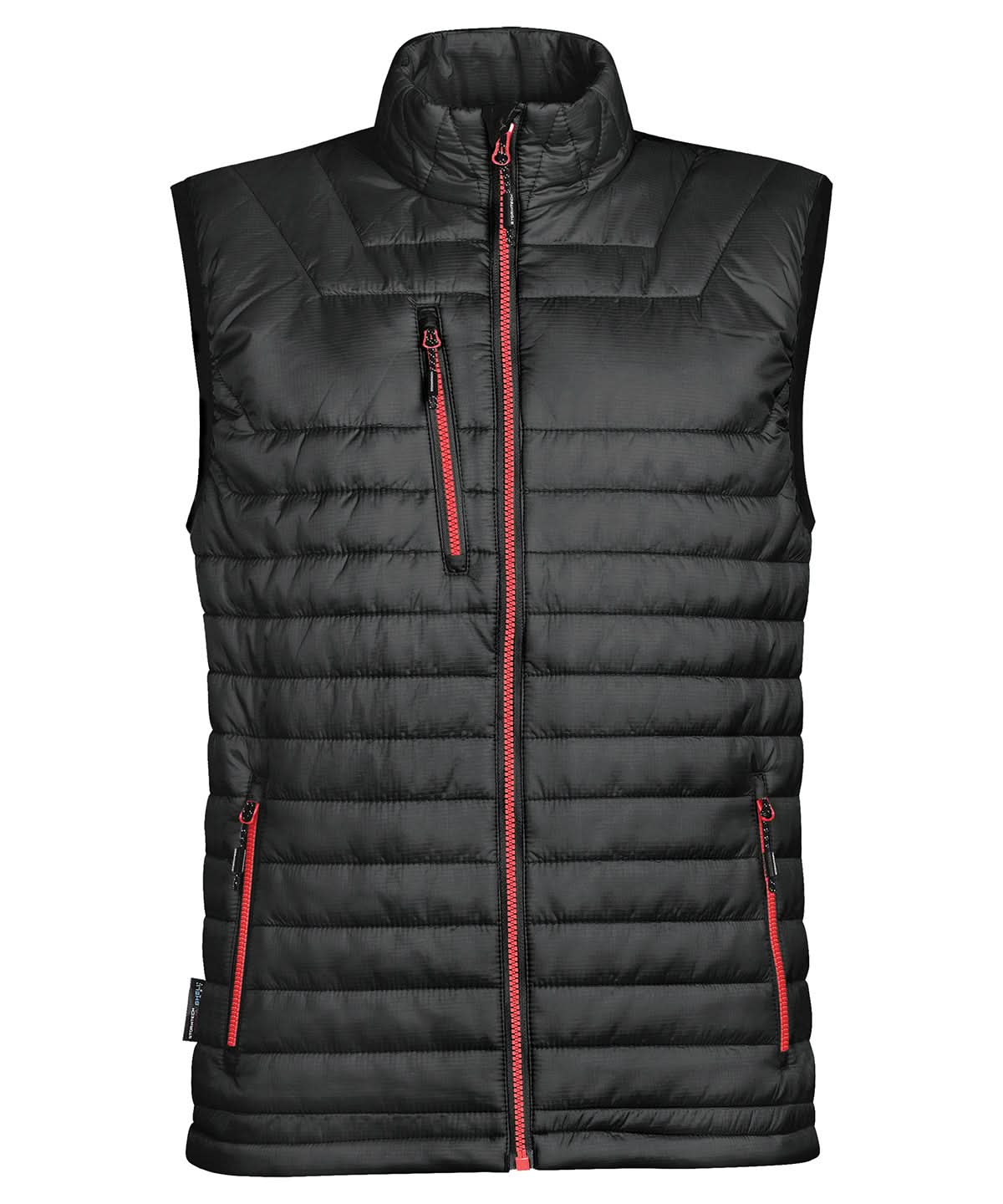 Stormtech Gravity Thermal Vest ST805 - Black True Red - Customisable Bodywarmers