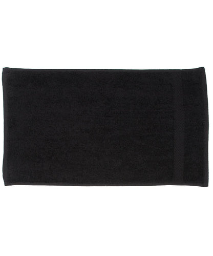 Towel City Luxury range guest towel TC005 - Black One size - Customisable Towels