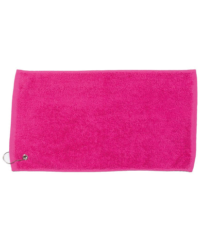 Towel City Luxury range golf towel TC013 - Fuchsia One size - Customisable Towels