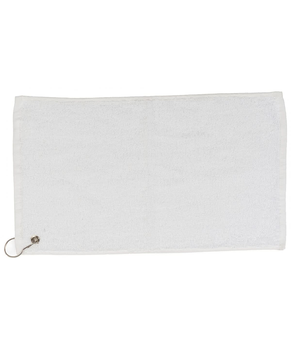 Towel City Luxury range golf towel TC013 - White One size - Customisable Towels