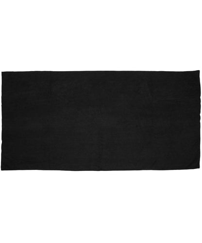 Towel City Microfibre guest towel TC016 - Black One size - Customisable Towels