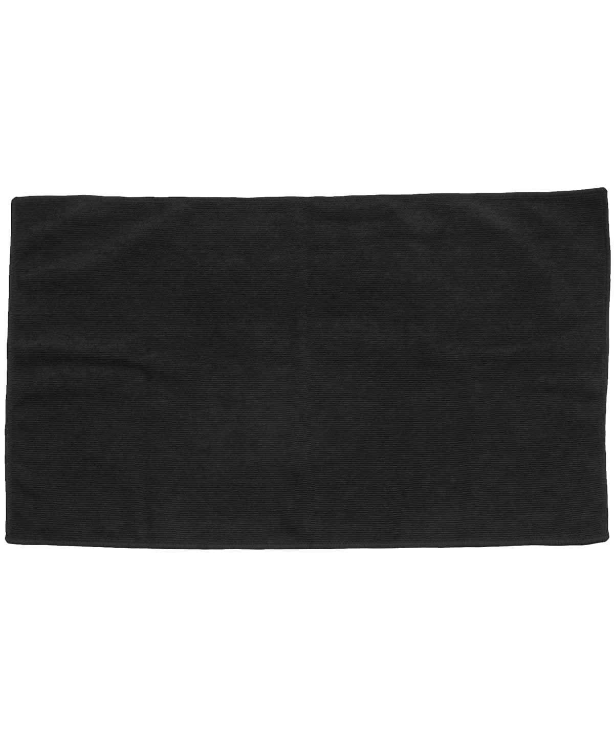 Towel City Microfibre bath towel TC018 - Black One size - Customisable Towels