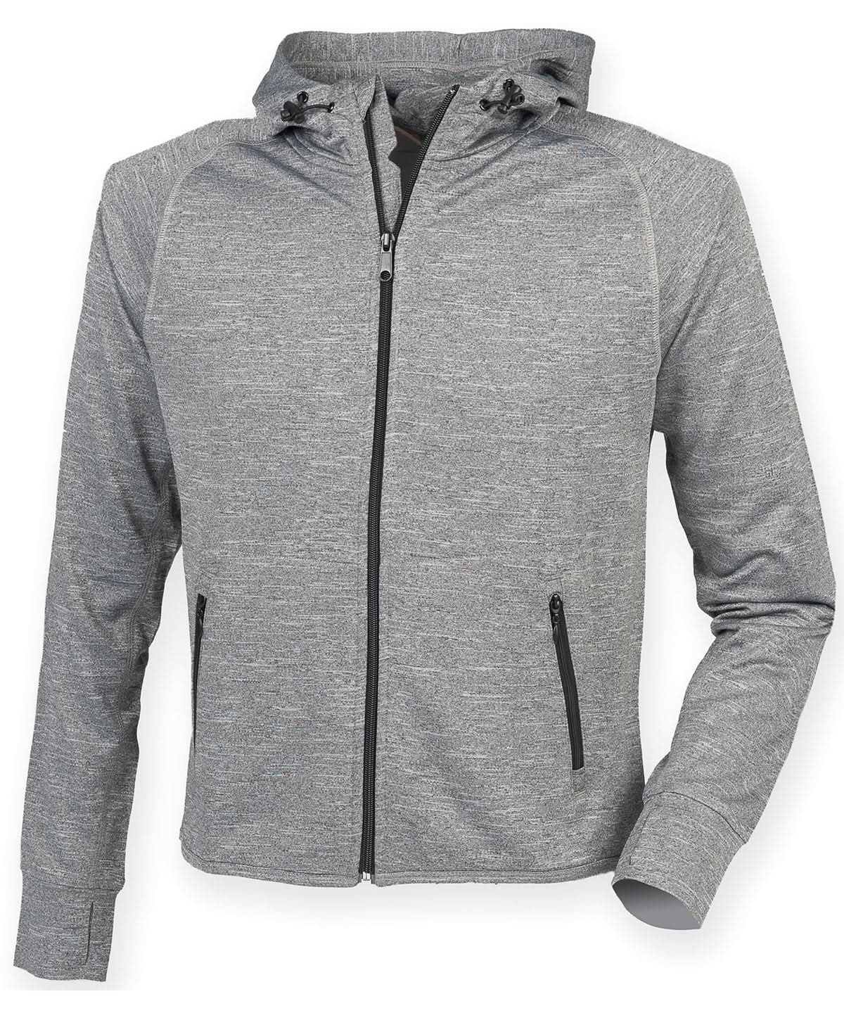 Tombo WomenS Hoodie With Reflective Tape tl551 - Grey Marl S - Customisable Hoodies