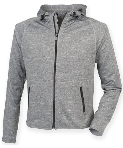 Tombo WomenS Hoodie With Reflective Tape tl551 - Grey Marl S - Customisable Hoodies