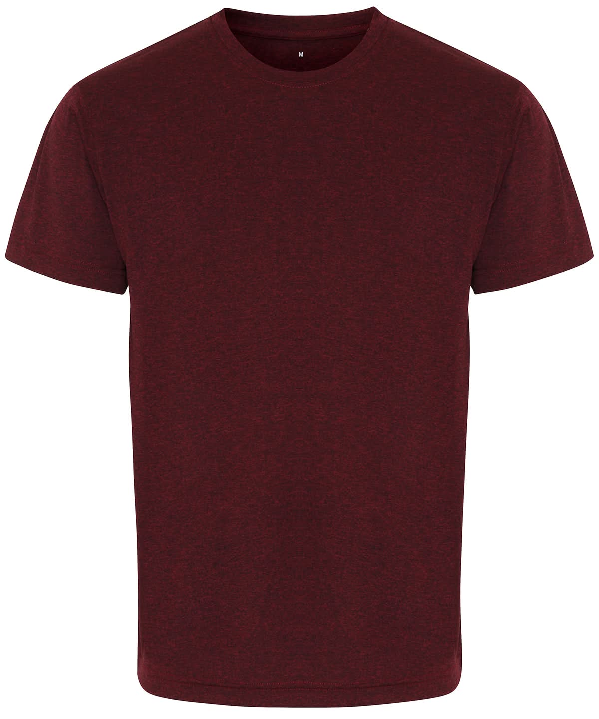 TriDri Performance T Shirt Burgundy Black Melange TR010 - Burgundy Black Melange - Customisable T-Shirt