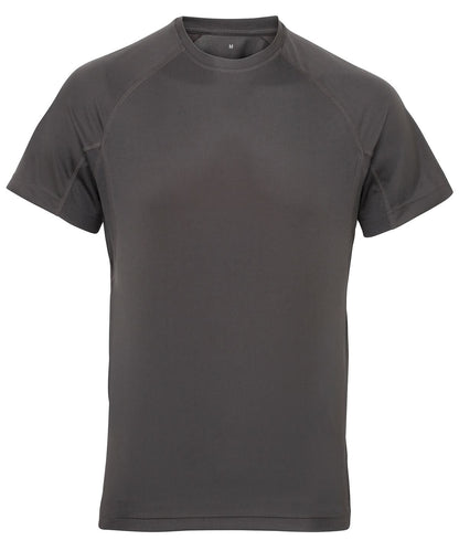 TriDri Tridri Panelled Tech Tee TR011 - Charcoal - Customisable T-Shirt