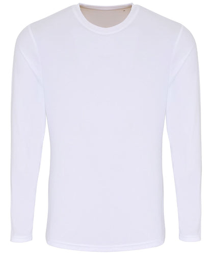 TriDri Tridri Long Sleeve Performance T Shirt TR050 - White - Customisable T-Shirt