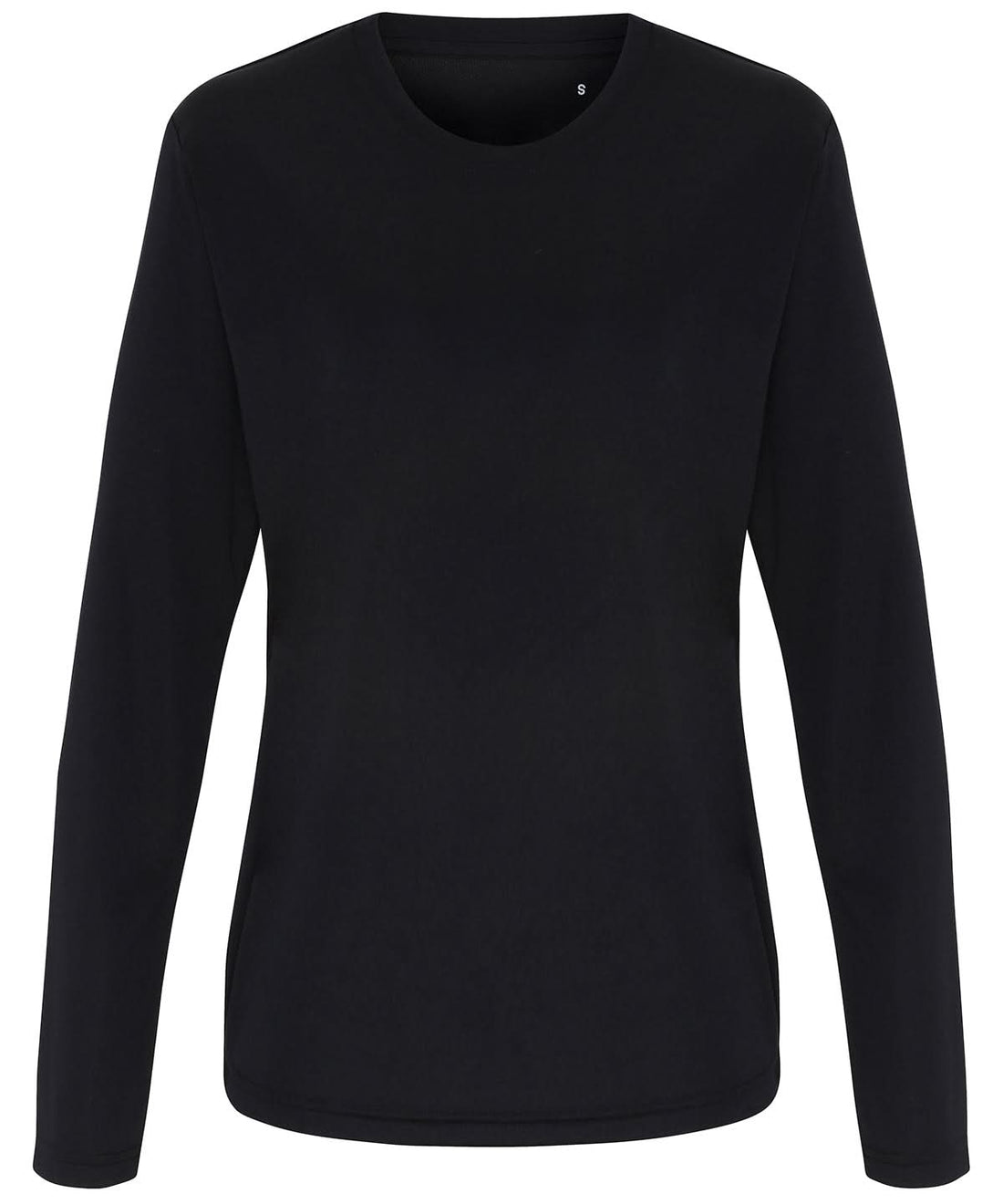 TriDri Tridri WomenS Long Sleeve Performance T Shirt TR060 - Black - Customisable T-Shirt