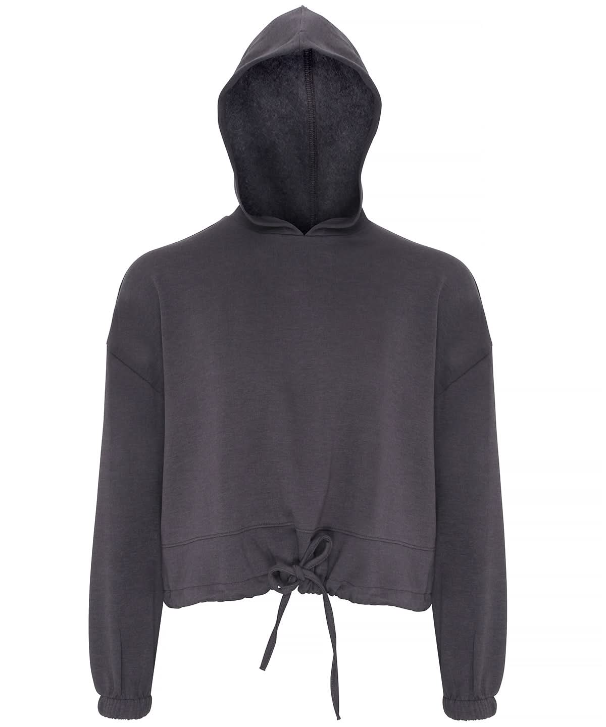 TriDri Tridri WomenS Cropped Oversize Hoodie TR085 - Charcoal - Customisable Hoodies