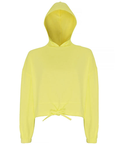 TriDri Tridri WomenS Cropped Oversize Hoodie TR085 - Lemon - Customisable Hoodies