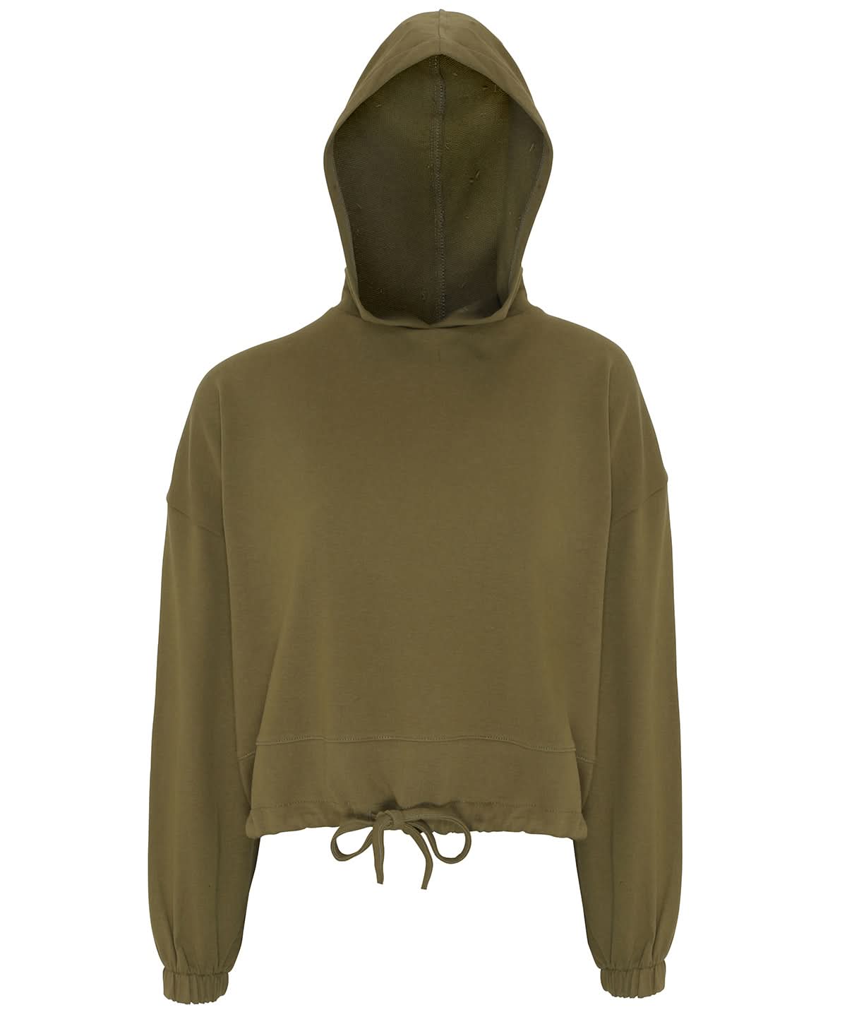 TriDri Tridri WomenS Cropped Oversize Hoodie TR085 - olive - Customisable Hoodies