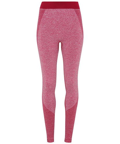 TriDri Tridri WomenS Seamless 3D Fit Multi Sport Sculpt Leggings TR212 - Burgundy - Customisable Leggings