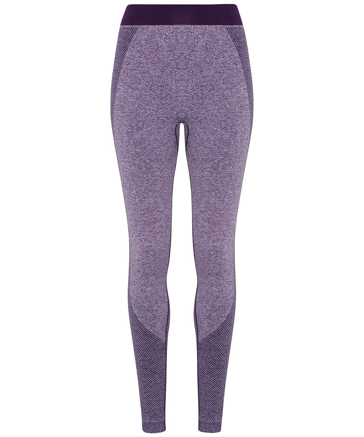 TriDri Tridri WomenS Seamless 3D Fit Multi Sport Sculpt Leggings TR212 - Purple - Customisable Leggings