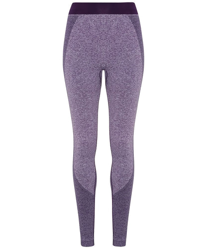 TriDri Tridri WomenS Seamless 3D Fit Multi Sport Sculpt Leggings TR212 - Purple - Customisable Leggings