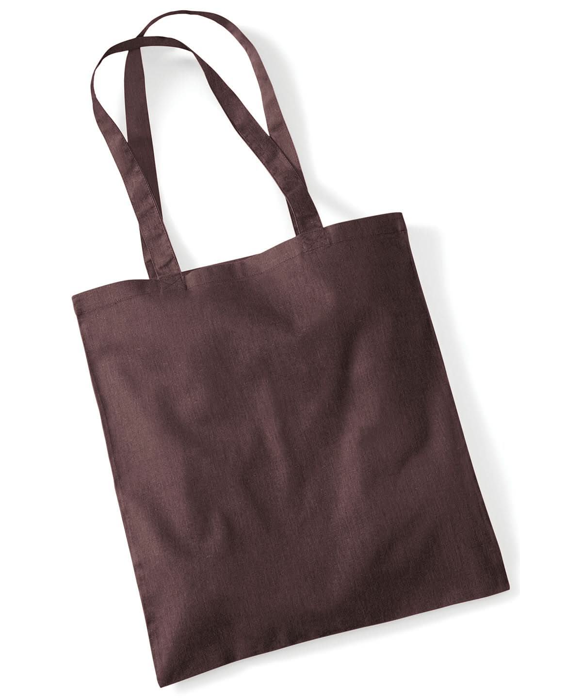 Westford Mill Bag For Life Long Handles WM101 - Chocolate One size - Customisable Bags