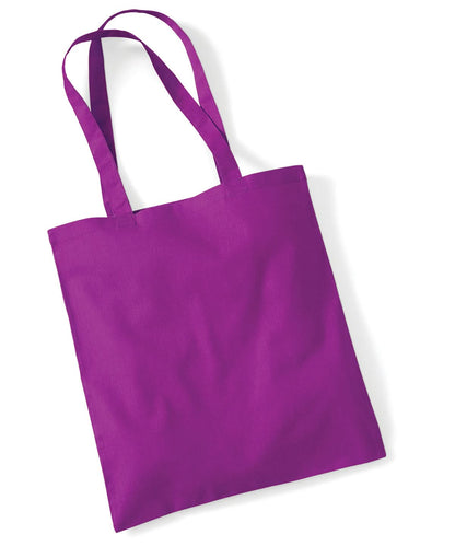 Westford Mill Bag For Life Long Handles WM101 - Magenta One size - Customisable Bags
