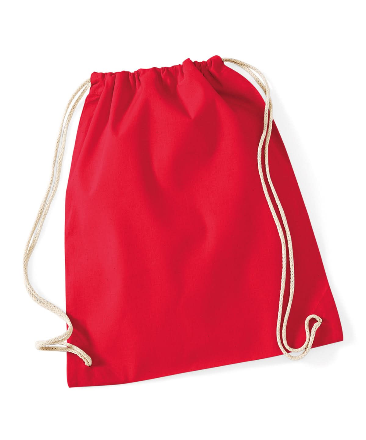Westford Mill Cotton Gymsac WM110 - Classic Red One size - Customisable Bags