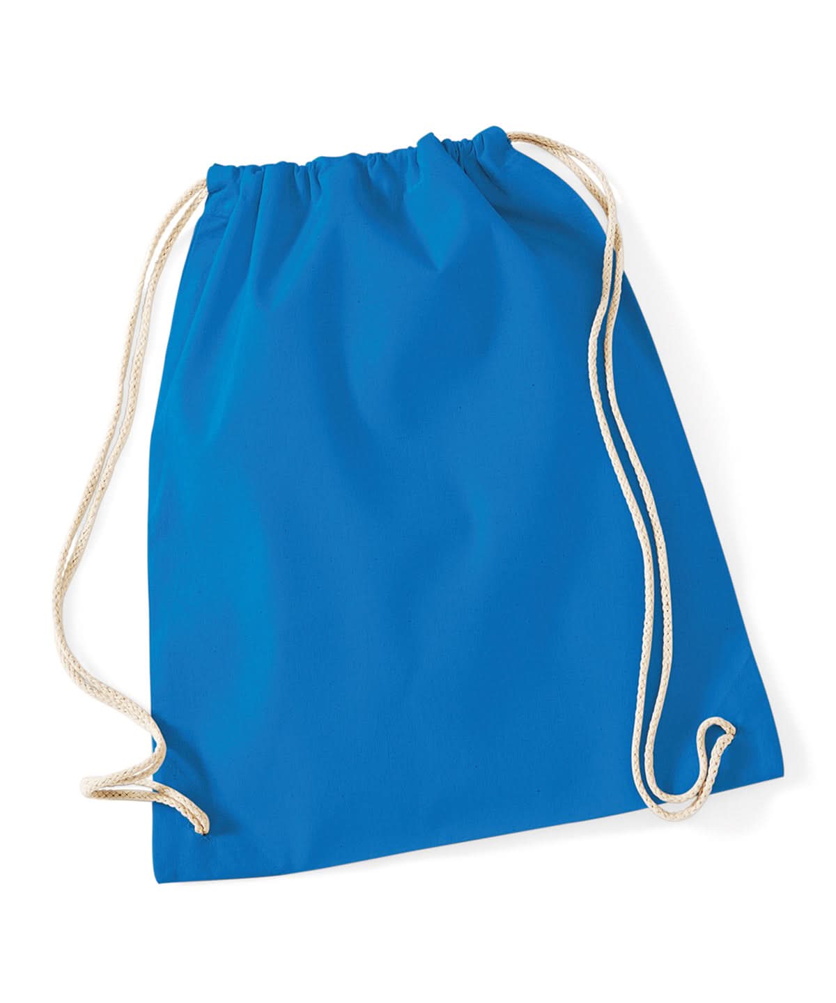 Westford Mill Cotton Gymsac WM110 - Sapphire Blue One size - Customisable Bags