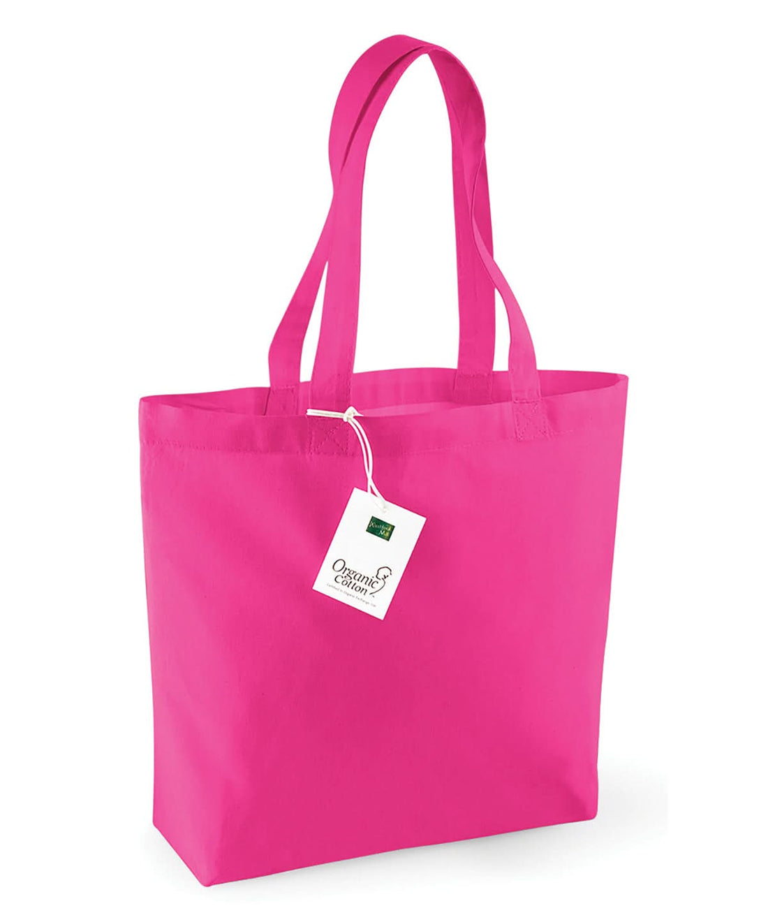 Westford Mill Organic Cotton Shopper WM180 - Fuchsia One size - Customisable Bags