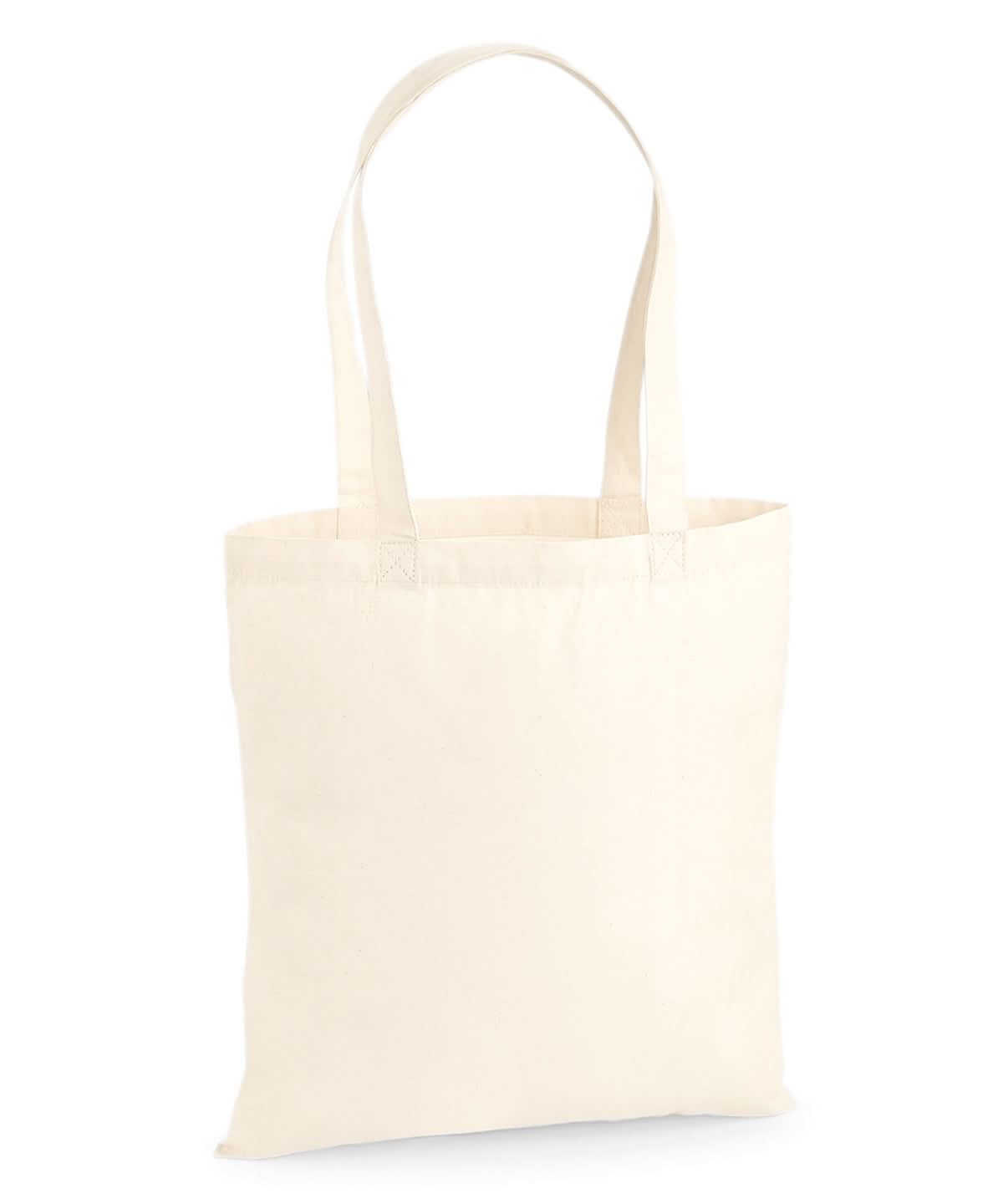 Westford Mill Premium Cotton Tote WM201 - Natural One size - Customisable Bags