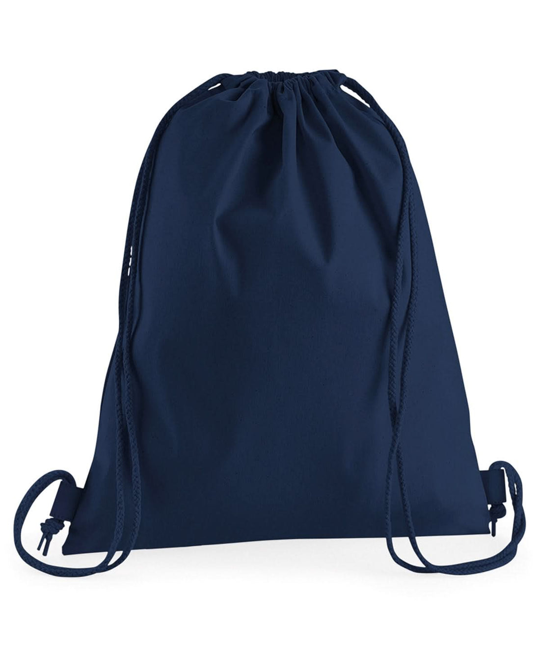 Westford Mill Premium Cotton Gymsac WM210 - French Navy One size - Customisable Bags