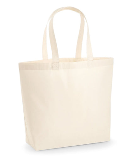 Westford Mill Premium Cotton Maxi Tote WM225 - Natural One size - Customisable Bags
