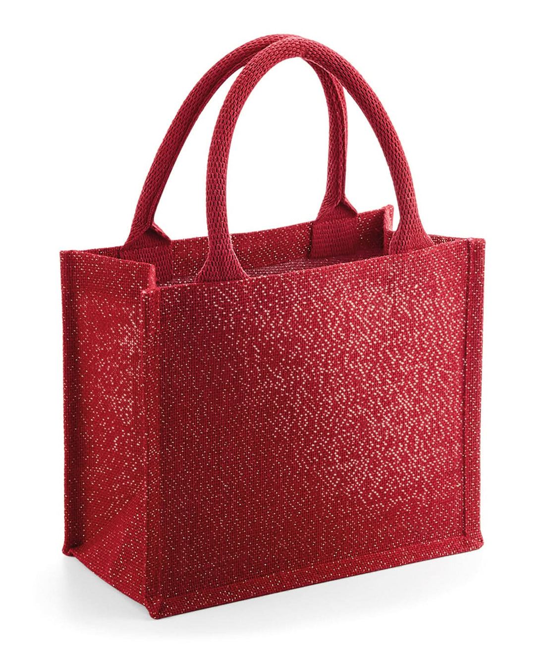Westford Mill Shimmer Jute Mini Gift Bag WM431 - - Customisable Bags