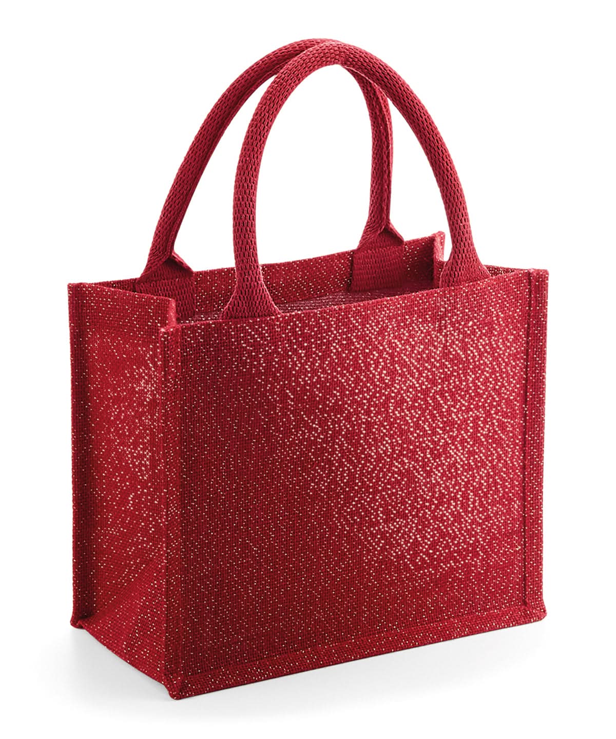 Westford Mill Shimmer Jute Mini Gift Bag WM431 - - Customisable Bags