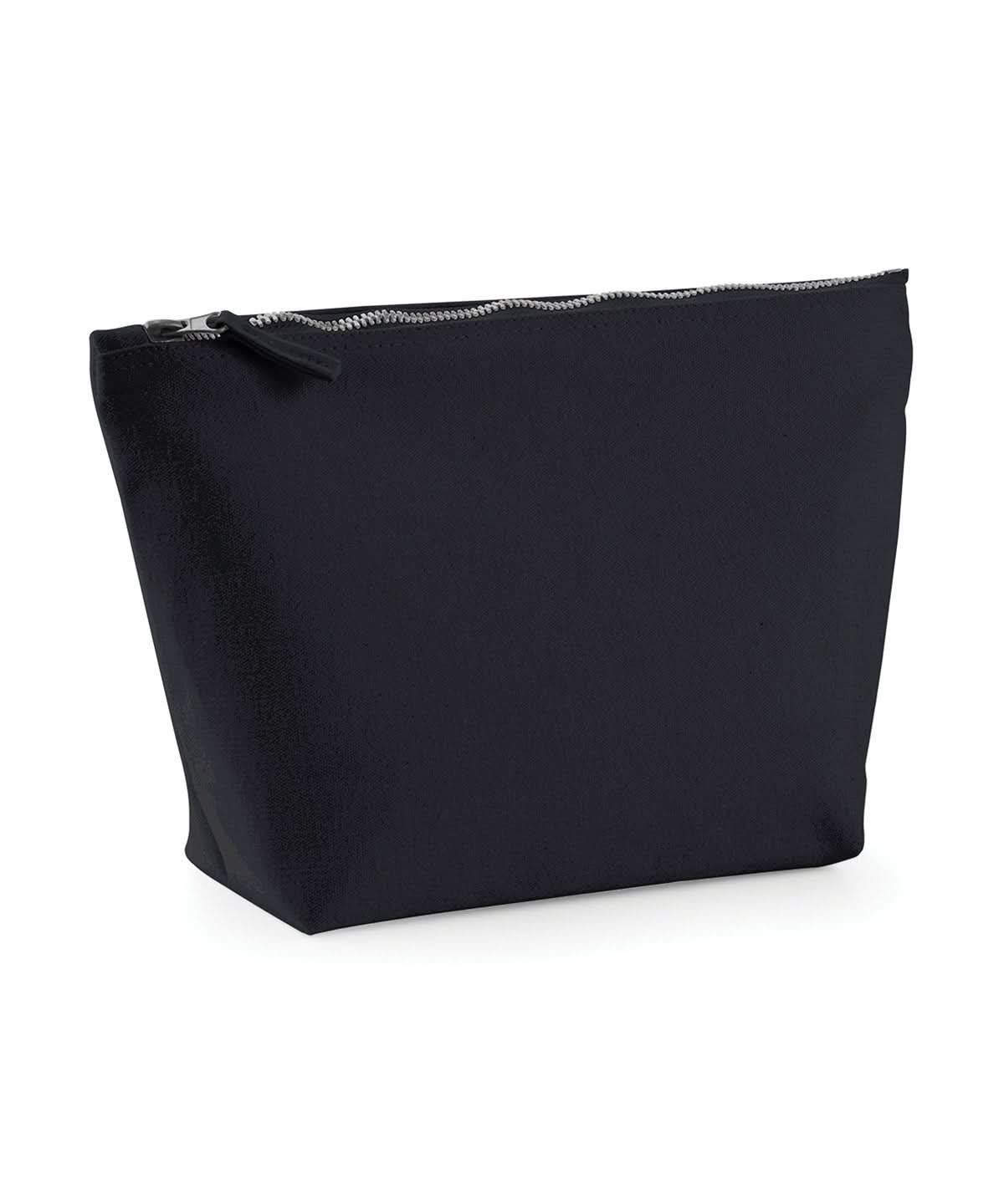 Westford Mill Canvas Accessory Bag WM540 - Black - Customisable Bags