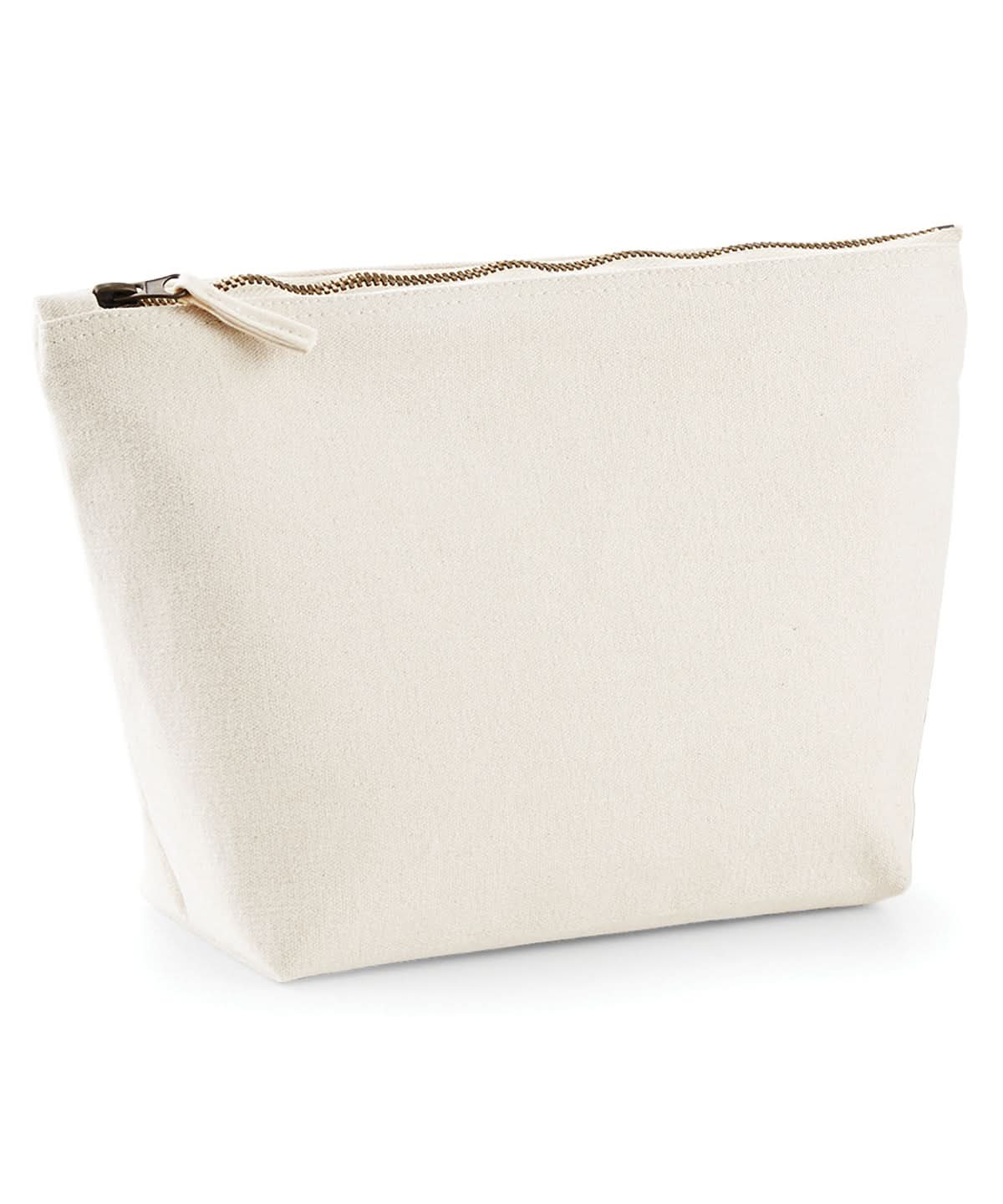 Westford Mill Canvas Accessory Bag WM540 - Natural - Customisable Bags