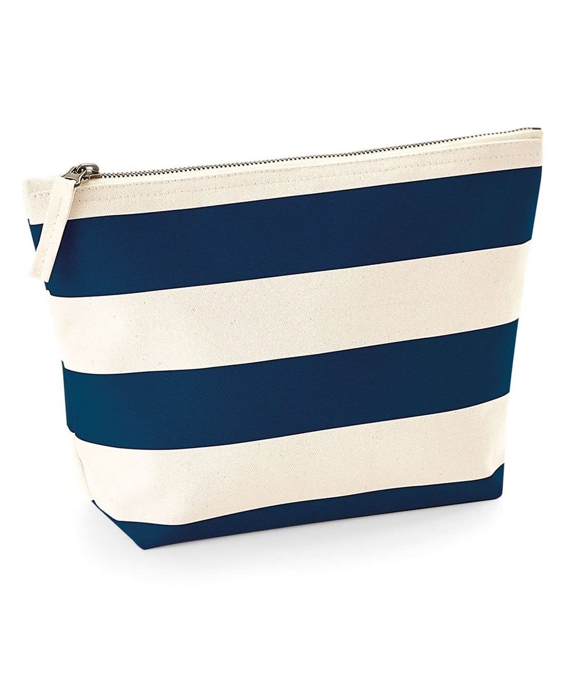 Westford Mill Nautical Accessory Bag WM684 - Natural Navy One Size - Customisable Bags