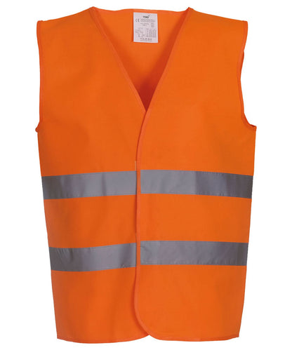 Yoko HV 2 Band Waistcoat Hvw102 YK003 - Orange - Customisable Hi-Vis Vest