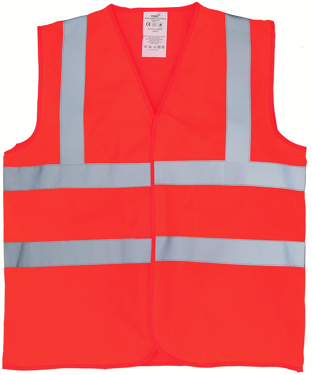 Yoko Flame Retardant HV Sleeveless Waistcoat Hvw100Fr YK016 - Orange - Customisable Hi-Vis Vest