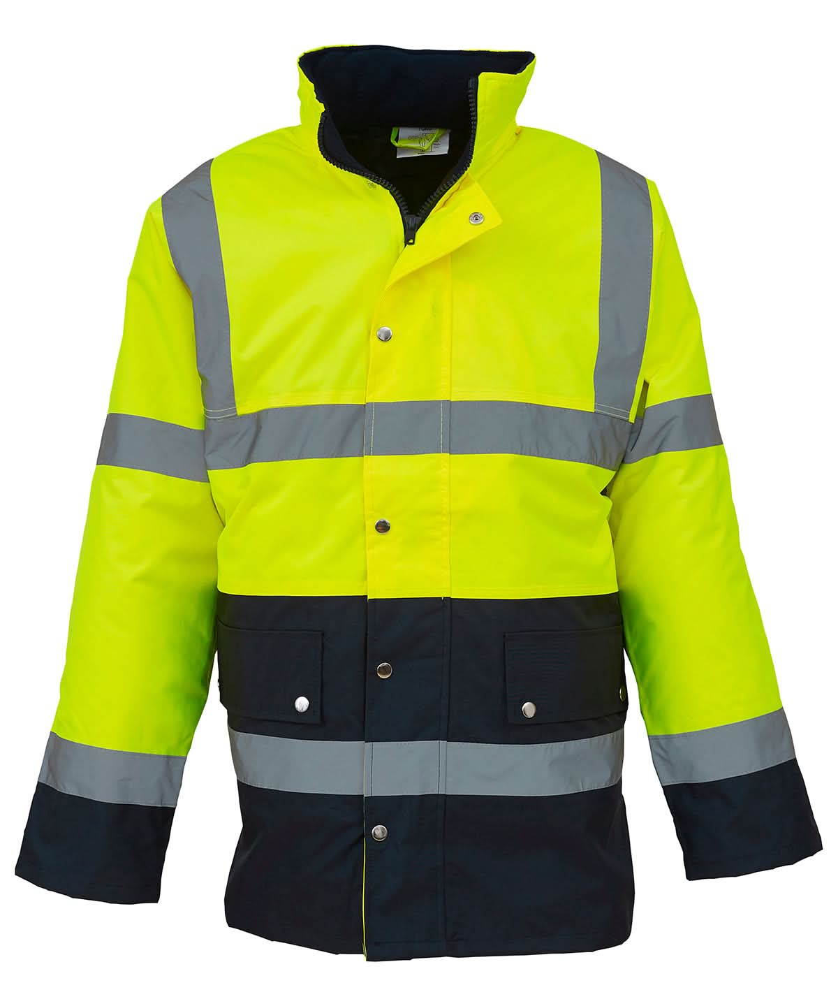 Yoko HV Two Tone Motorway Jacket Hvp302 YK048 - Yellow Navy - Customisable Jacket