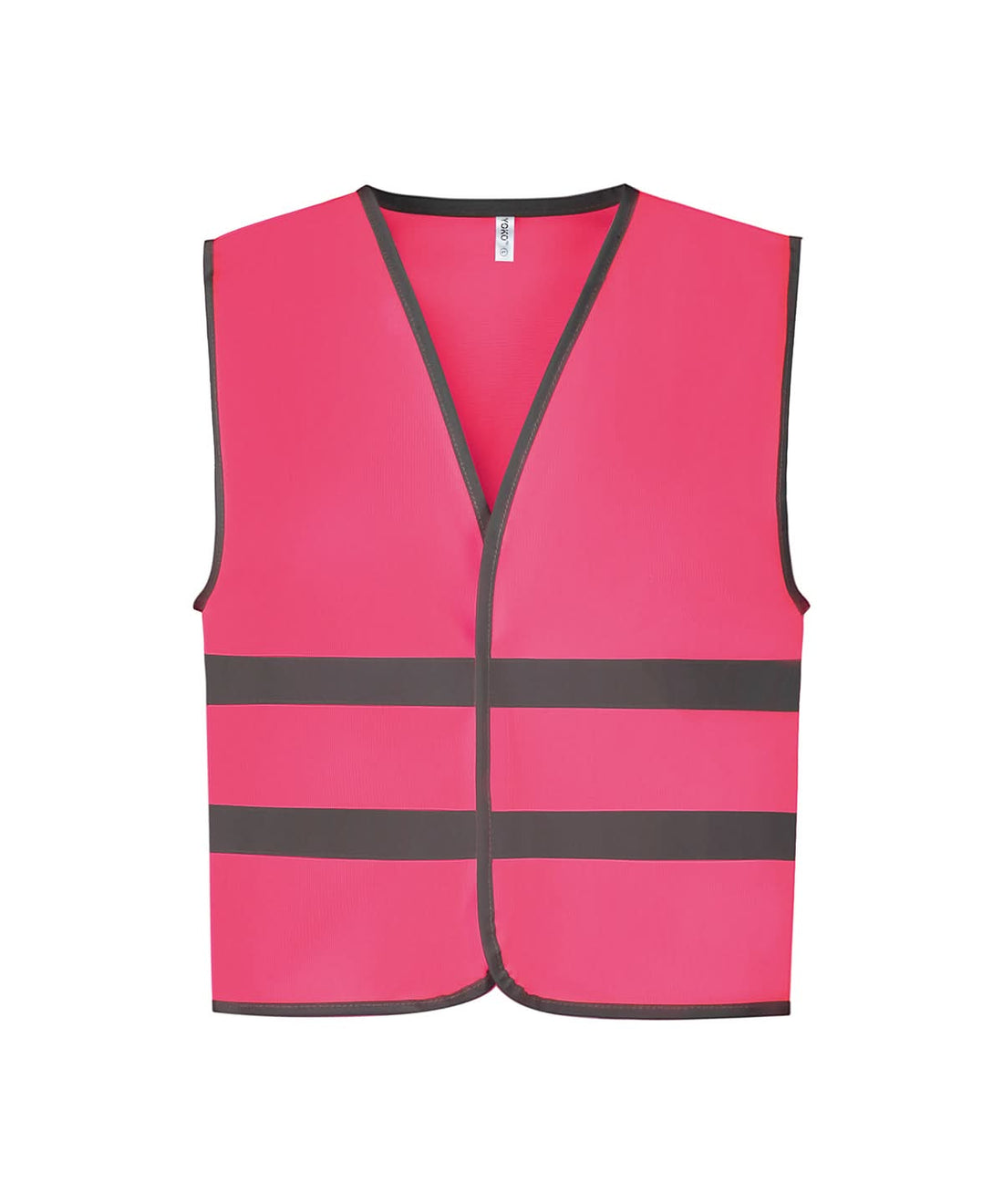 Yoko HV Reflective Border Kids Waistcoat Hvw102Ch YK102 - Fluo Pink - Customisable Hi-Vis Vest