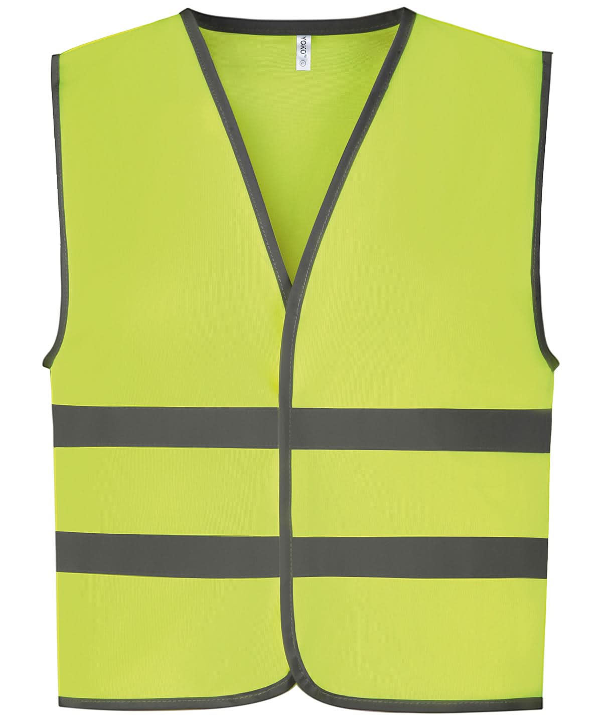 Yoko HV Reflective Border Kids Waistcoat Hvw102Ch YK102 - Yellow - Customisable Hi-Vis Vest